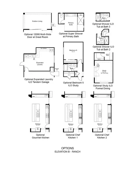 2D floor plan layout of this home in Legado, Queen Creek, AZ (Image 3). 2D floor plan layout of this home in Legado, Queen Creek, AZ (Image 3).