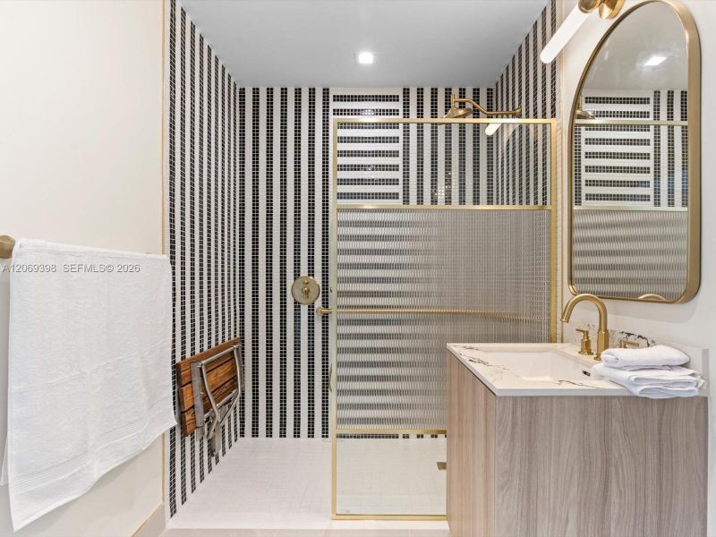 Furnished interior view inside a new home in , Miami (Image 7).