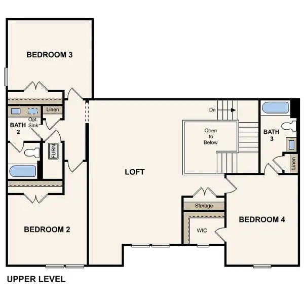 2D floor plan layout of this home in Overland Grove, Forney, TX (Image 3). 2D floor plan layout of this home in Overland Grove, Forney, TX (Image 3).