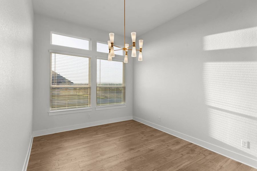 Representative unfurnished interior of a home built from the Merritt by Chesmar Homes in Feathergrass, Florence (Image 11). Representative unfurnished interior of a home built from the Merritt by Chesmar Homes in Feathergrass, Florence (Image 11).