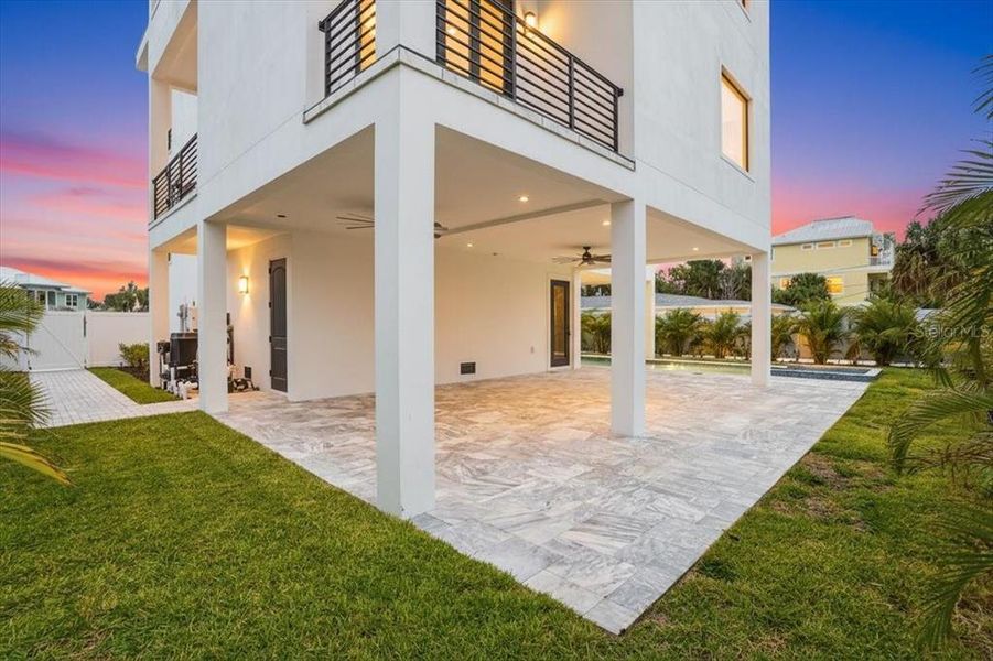 Exterior details and patio area of a home in , Englewood (Image 38).