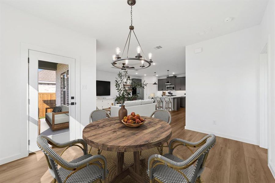 Furnished interior view inside a new home in Rolling Ridge, Van Alstyne (Image 7). Furnished interior view inside a new home in Rolling Ridge, Van Alstyne (Image 7).