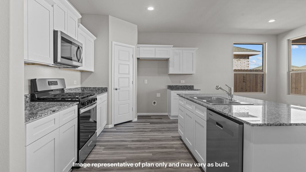 Furnished interior view inside a new home in Mustang Ridge, Andrews (Image 6).