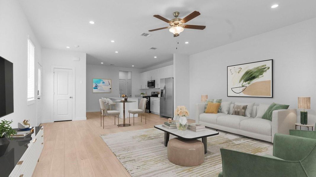 *Elevations, exterior/ interior colors, options, available upgrades that require an additional charge, and standard features will vary in each community and subject change without notice. Call for details.