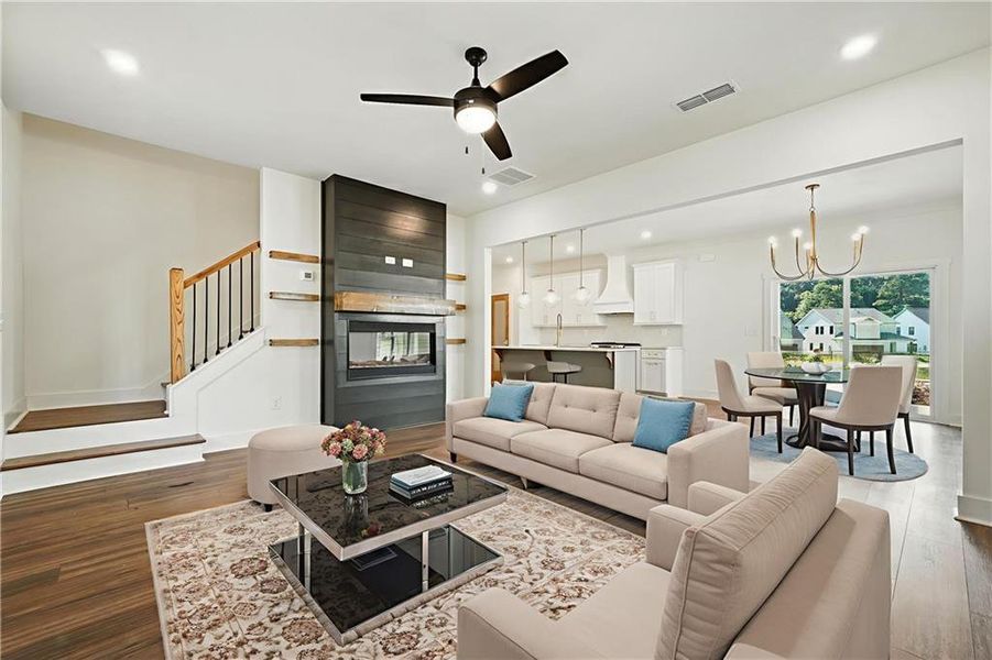 Furnished interior view inside a new home in , Emerson (Image 13). Furnished interior view inside a new home in , Emerson (Image 13).