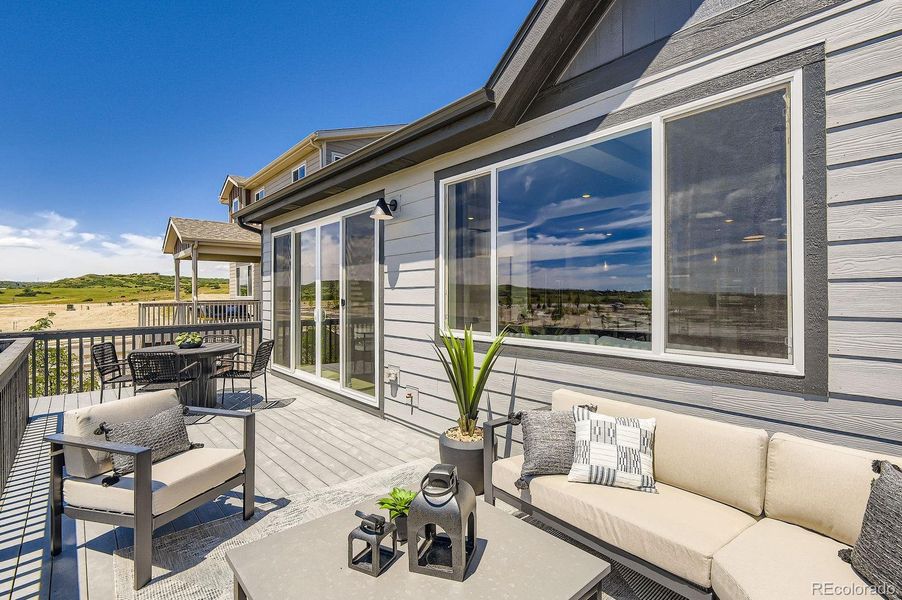 Exterior details and patio area of a home in , Parker (Image 3).