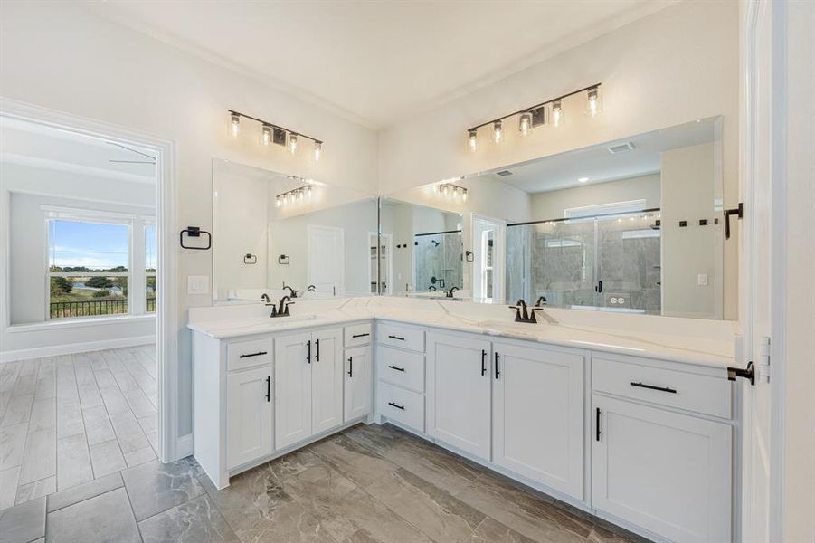 Furnished interior view inside a new home in Devonshire Classic 60-65, Forney (Image 19).