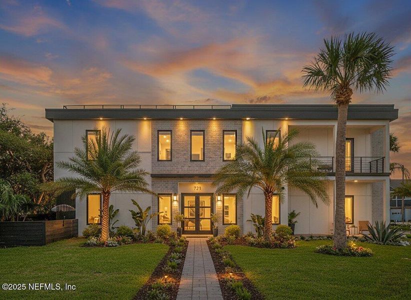 Front exterior of a new home in , Neptune Beach, FL, highlighting curb appeal (Image 1).