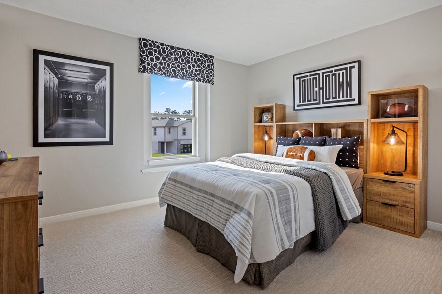 Representative furnished interior of a home built from the 2444 Modeled by KB Home in Madera Preserve, New Caney (Image 15).