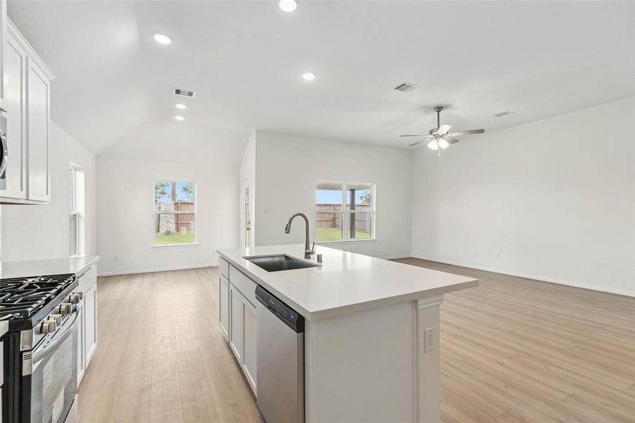 Furnished interior view inside a new home in Oakwood Estates, Waller (Image 12).