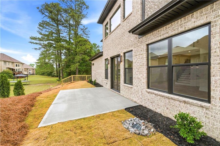 Exterior details and patio area of a home in , Fairburn (Image 3). Exterior details and patio area of a home in , Fairburn (Image 3).