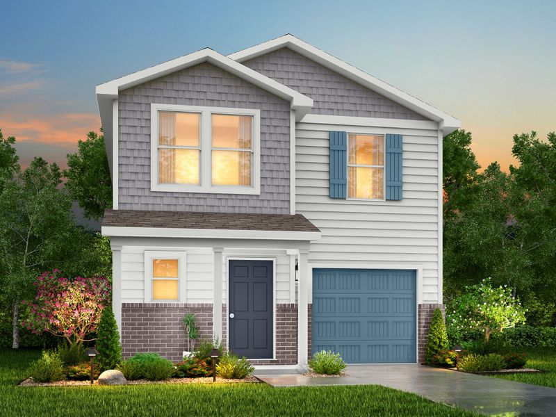 Front exterior of a home in the Summit Place community, located in Eden, NC (Image 7).