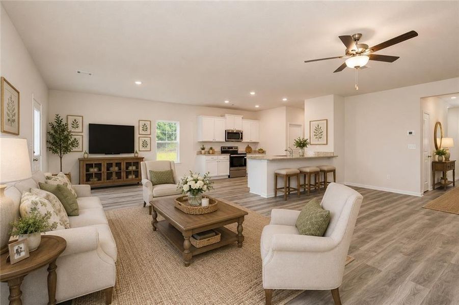 Furnished interior view inside a new home in Avondale North, Conyers (Image 10). Furnished interior view inside a new home in Avondale North, Conyers (Image 10).