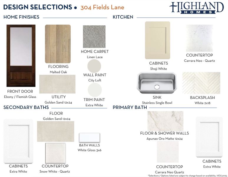 Sample of building materials used in homes in Woodforest Townhomes: Townhomes: The Villas, Montgomery (Image 39).