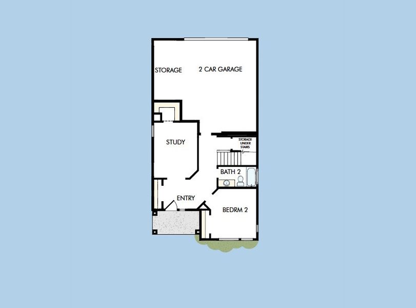 2D floor plan layout for the The Camilla by David Weekley Homes in Baseline Peaks Collection, Westminster, CO (Image 5). 2D floor plan layout for the The Camilla by David Weekley Homes in Baseline Peaks Collection, Westminster, CO (Image 5).