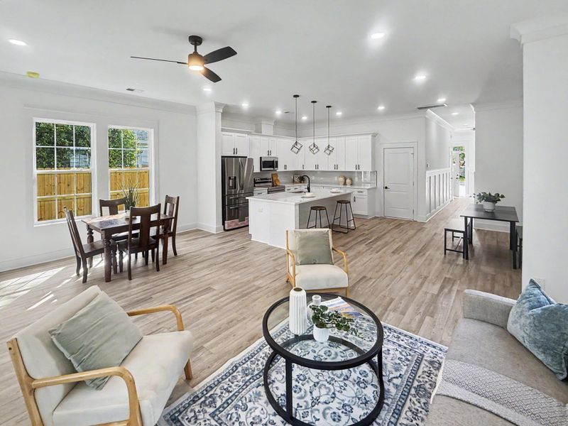 Furnished interior view inside a new home in , North Charleston (Image 31).