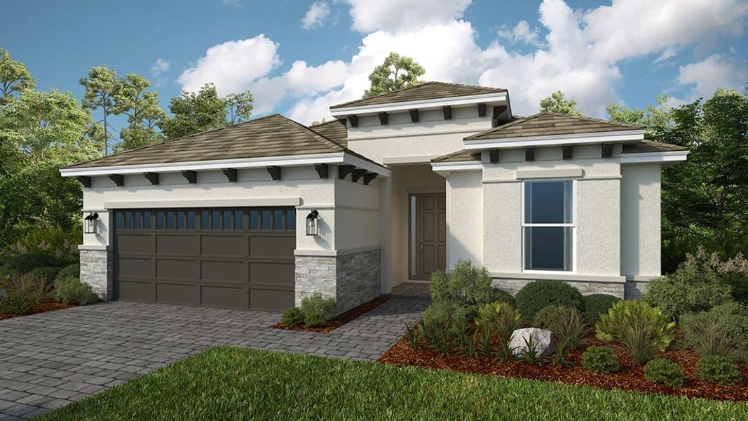 Representative exterior photo of a completed home built from the Lavello by Taylor Morrison in Astor Creek Golf and Country Club, Port St. Lucie, FL (Image 2). Representative exterior photo of a completed home built from the Lavello by Taylor Morrison in Astor Creek Golf and Country Club, Port St. Lucie, FL (Image 2).