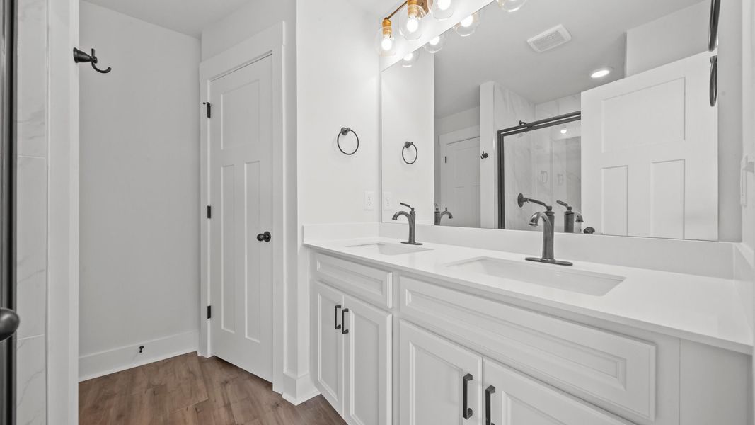 Furnished interior view inside a new home in Gresham Station, Simpsonville (Image 23).