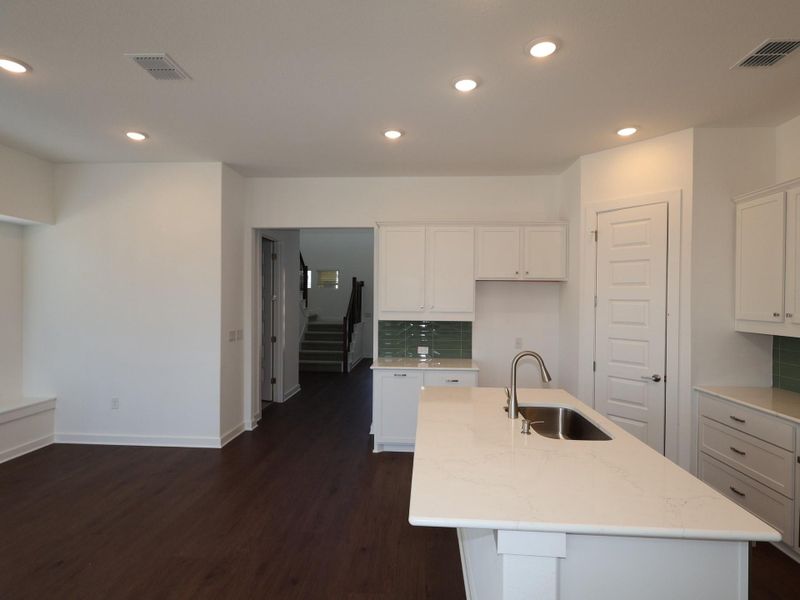 Furnished interior view inside a new home in Marble Creek Crossing, Austin (Image 10). Furnished interior view inside a new home in Marble Creek Crossing, Austin (Image 10).