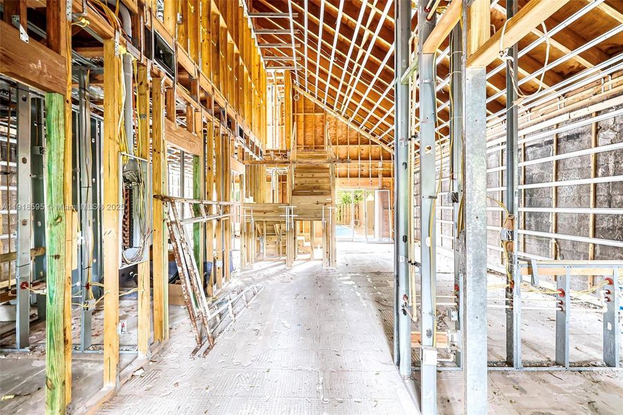 In-progress construction of a new home in , Fort Lauderdale, FL (Image 45).
