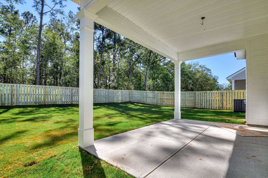 Exterior details and patio area of a home in The Sanctuary, Aiken (Image 18).