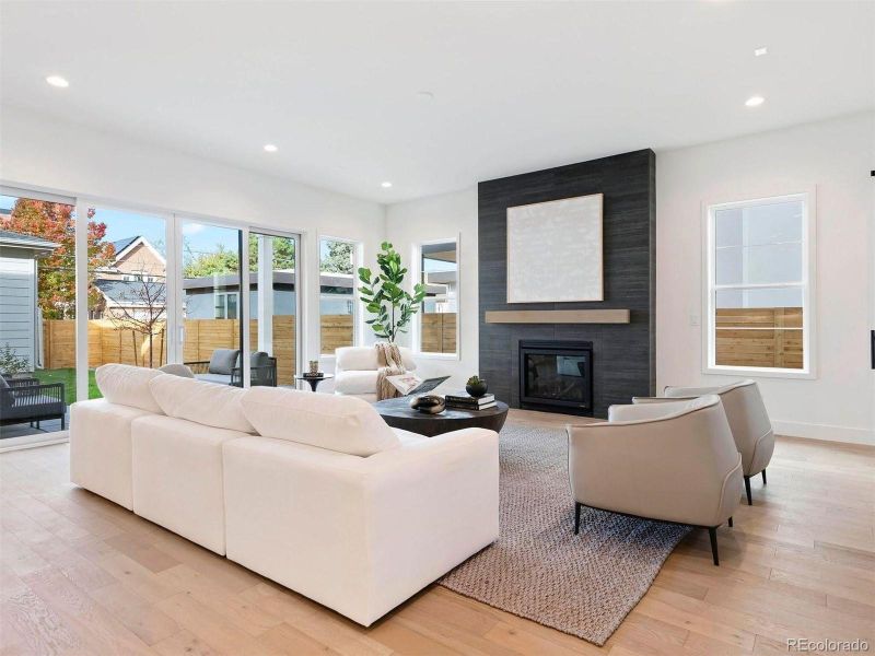 Furnished interior view inside a new home in , Denver (Image 32).