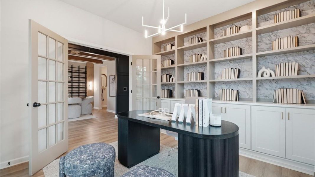 Representative furnished interior of a home built from the Stonefield - Side Entry by DRB Homes in Brighton, Locust Grove (Image 15).