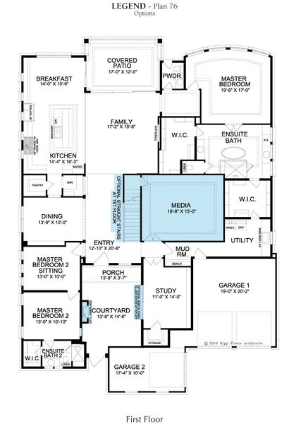 2D floor plan layout for the Legend by Landon Homes in Fields - Brookside North, Frisco, TX (Image 6). 2D floor plan layout for the Legend by Landon Homes in Fields - Brookside North, Frisco, TX (Image 6).
