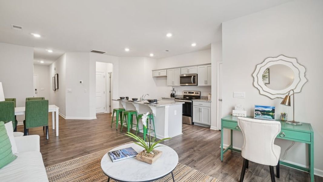 Furnished interior view inside a new home in Brookside Ridge Townhomes, Greer (Image 7).