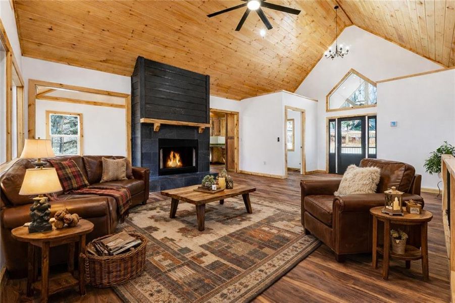 Furnished interior view inside a new home in , Ellijay (Image 12).