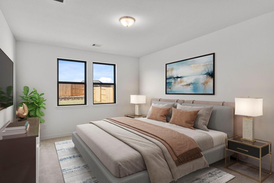 Furnished interior view inside a new home in Cedar Pointe, Crosby (Image 9).