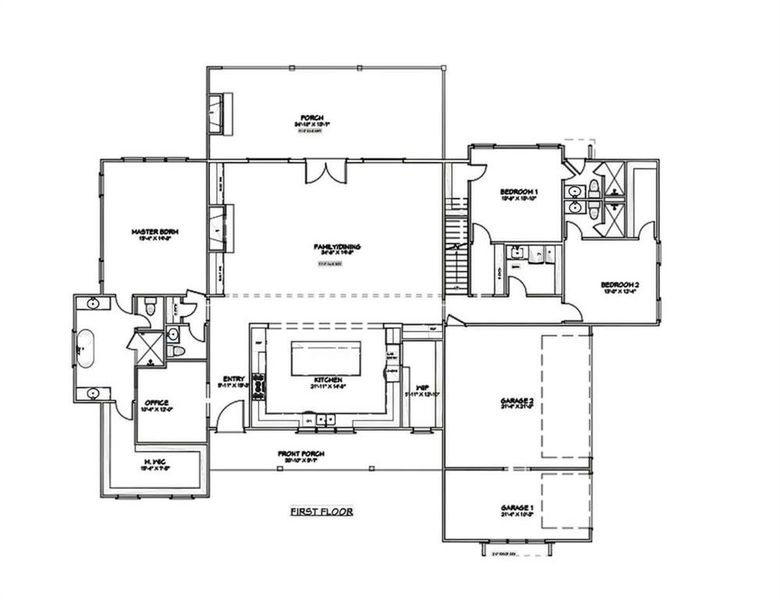 2D floor plan layout of this home in , Ball Ground, GA (Image 3).
