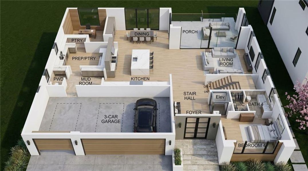 Exterior details and patio area of a home in , Atlanta (Image 3).