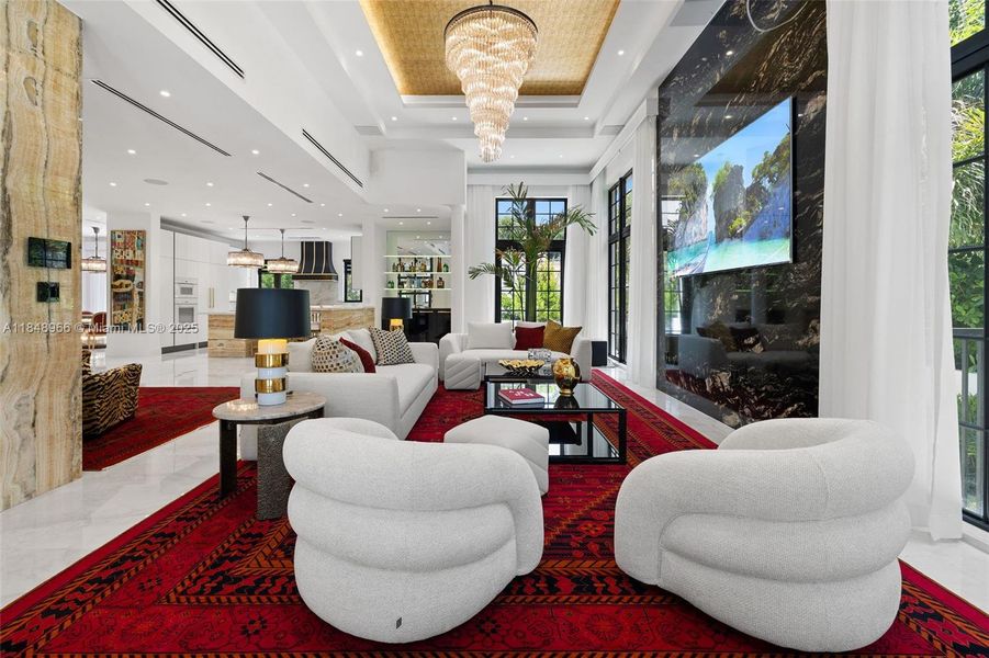 Furnished interior view inside a new home in , Miami Beach (Image 38). Furnished interior view inside a new home in , Miami Beach (Image 38).