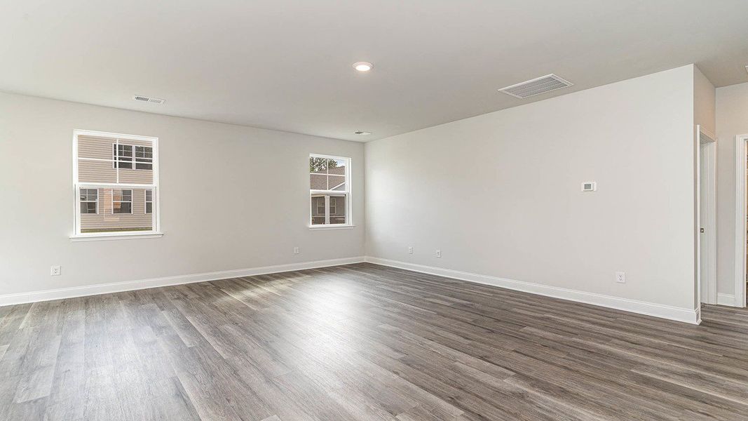 Representative unfurnished interior of a home built from the FORRESTER by D.R. Horton in Haven View, Murrells Inlet (Image 15).