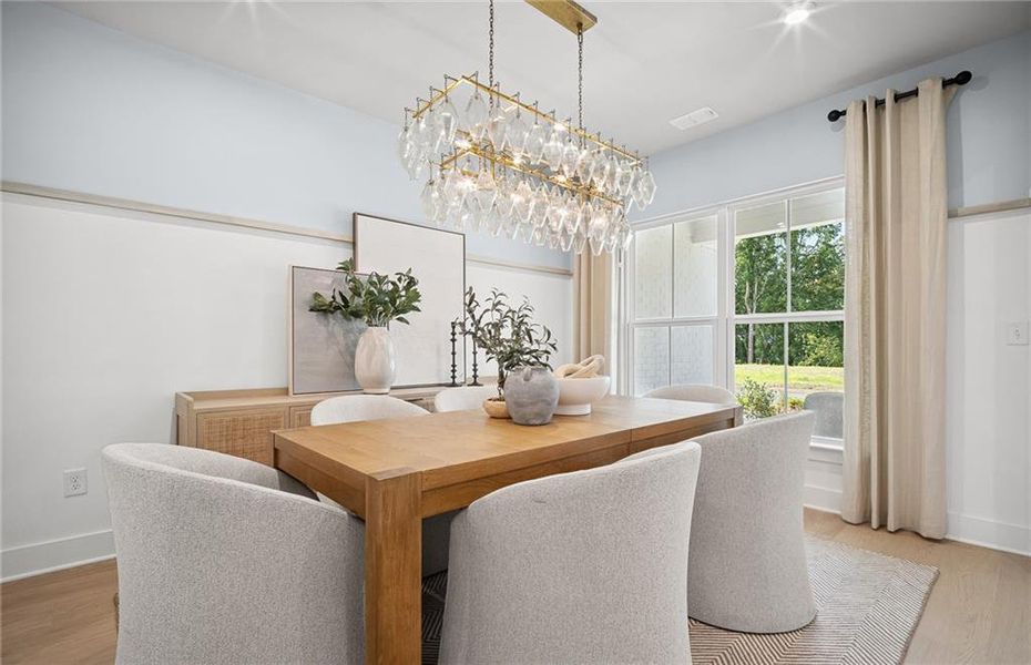 Furnished interior view inside a new home in Rose Creek, Cumming (Image 10). Furnished interior view inside a new home in Rose Creek, Cumming (Image 10).