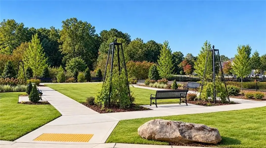 Perfect spot to enjoy an afternoon coffee at our community park