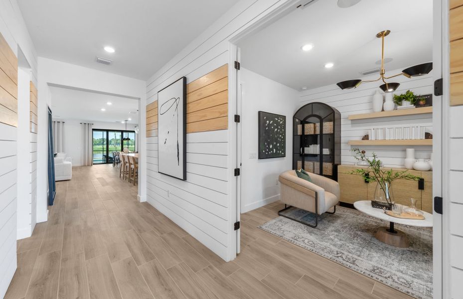 Welcoming and bright foyer