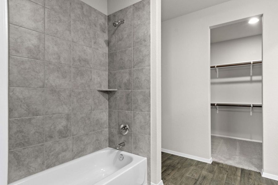 Furnished interior view inside a new home in Oaks at San Gabriel, Georgetown (Image 9).