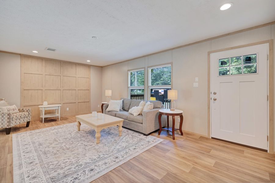 Furnished interior view inside a new home in , Cross (Image 5).