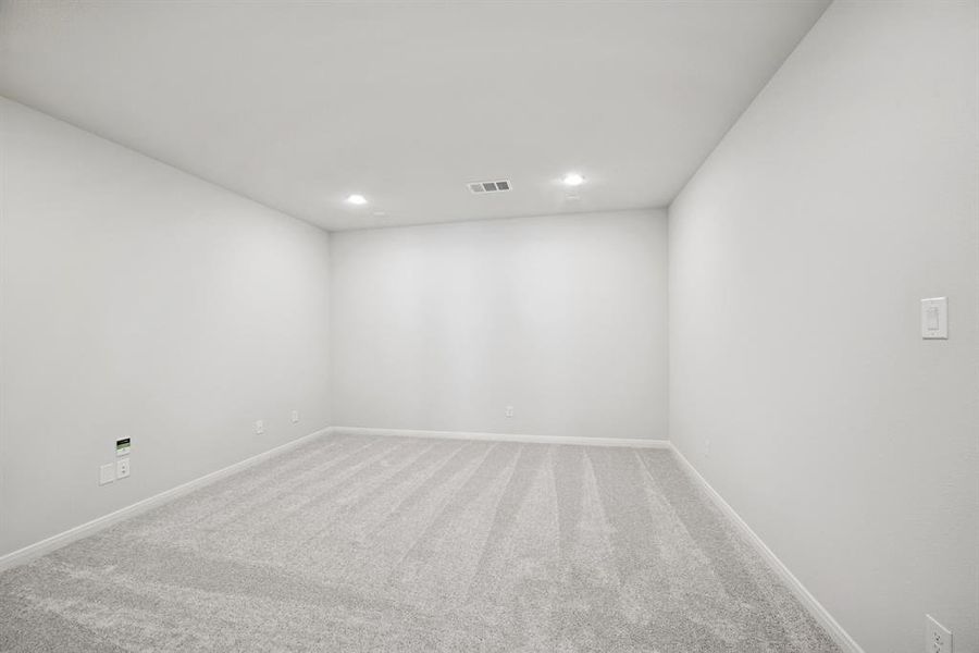 Spacious, unfurnished interior of a new home in Pecan Square - Gardens, Northlake (Image 20). Spacious, unfurnished interior of a new home in Pecan Square - Gardens, Northlake (Image 20).