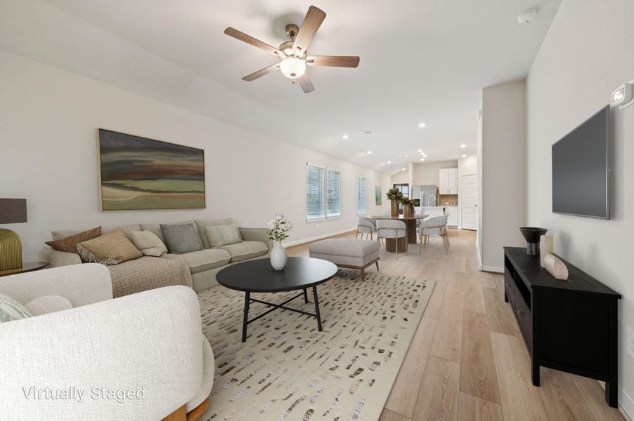 Furnished interior view inside a new home in Landing Meadows - Traditional Series, New Caney (Image 5).