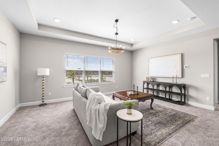 Furnished interior view inside a new home in The Cove at Beachwalk, St. Johns (Image 40). Furnished interior view inside a new home in The Cove at Beachwalk, St. Johns (Image 40).