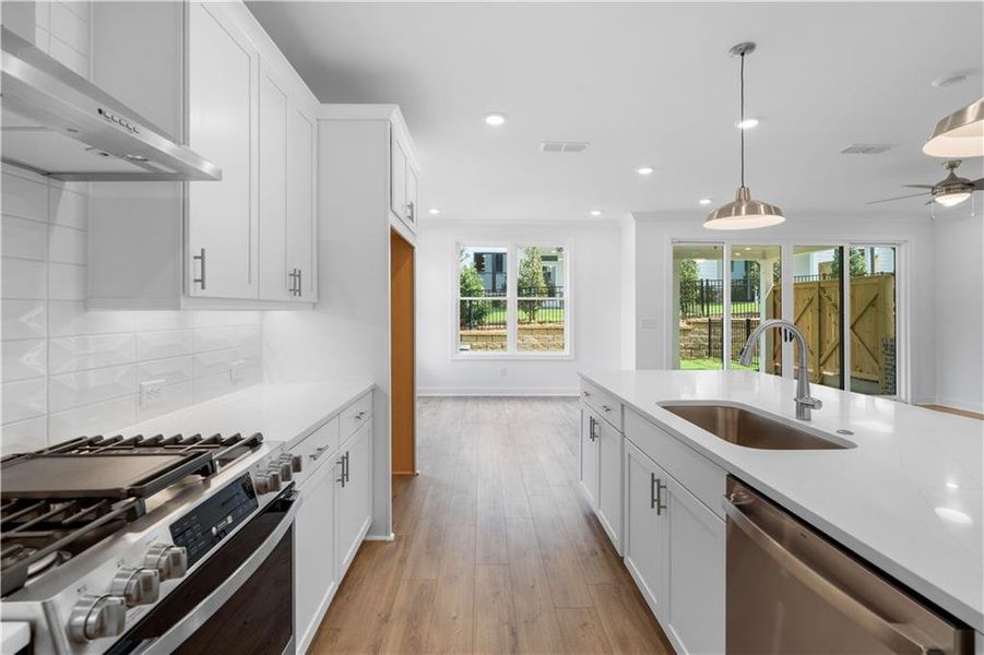 Furnished interior view inside a new home in Millcroft Townhomes, Buford (Image 12).