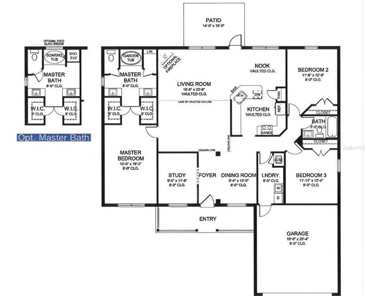 2D floor plan layout of this home in North Port, North Port, FL (Image 2).