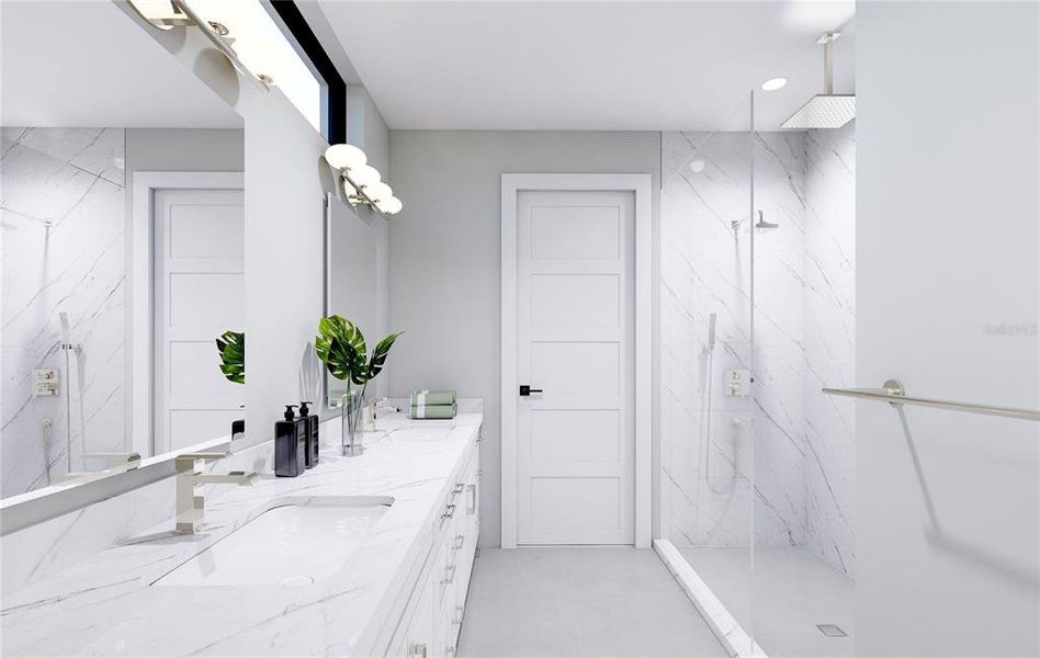 Furnished interior view inside a new home in , St. Petersburg (Image 12).