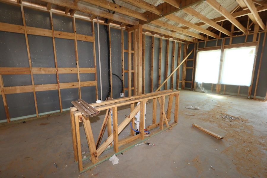 In-progress construction of a new home in Brookewater - Terrace Collection, Rosenberg, TX (Image 14).