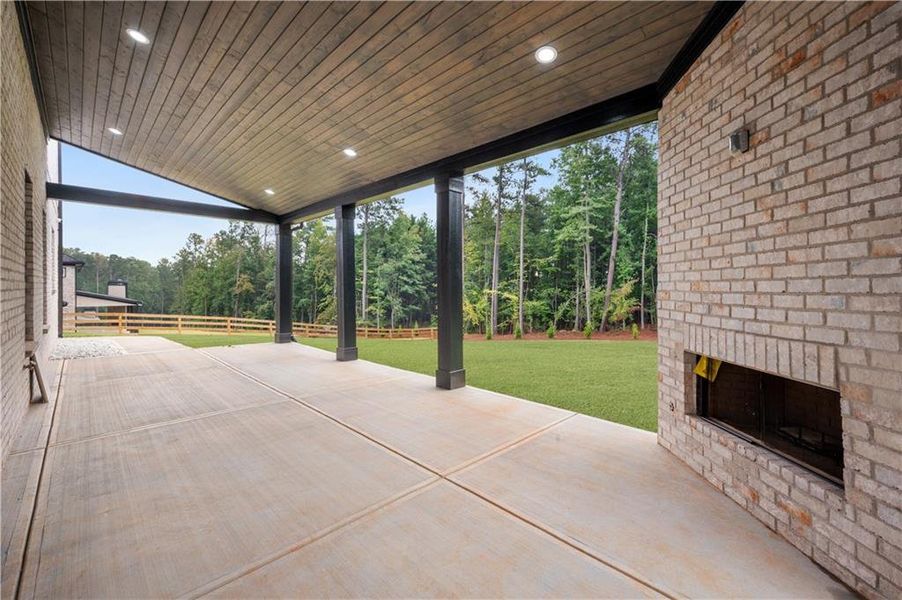 Exterior details and patio area of a home in , Buford (Image 4).