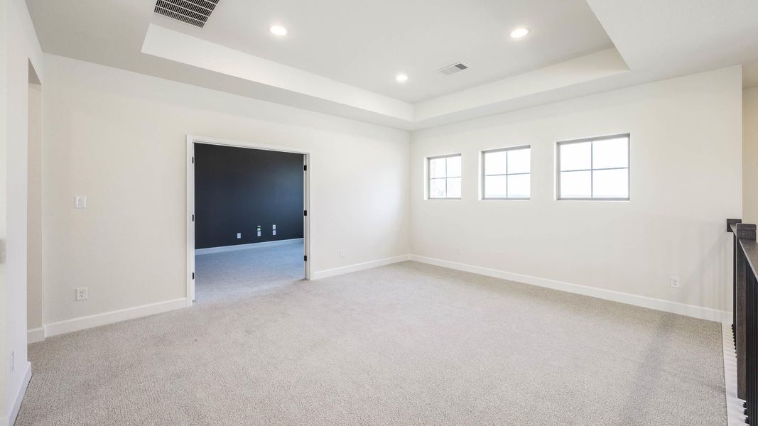 Spacious, unfurnished interior of a new home in Lariat 60', Liberty Hill (Image 13). Spacious, unfurnished interior of a new home in Lariat 60', Liberty Hill (Image 13).