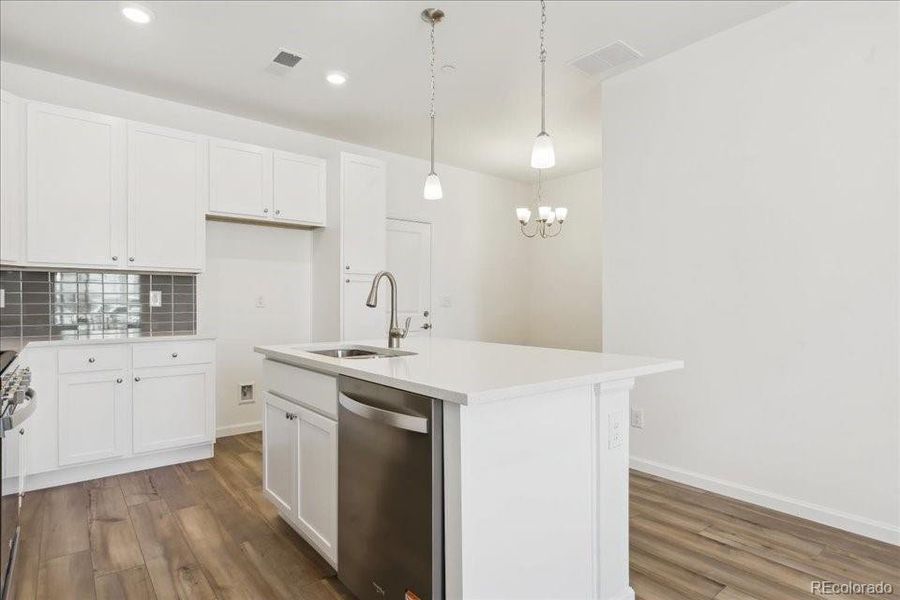 Furnished interior view inside a new home in , Castle Pines (Image 4). Furnished interior view inside a new home in , Castle Pines (Image 4).